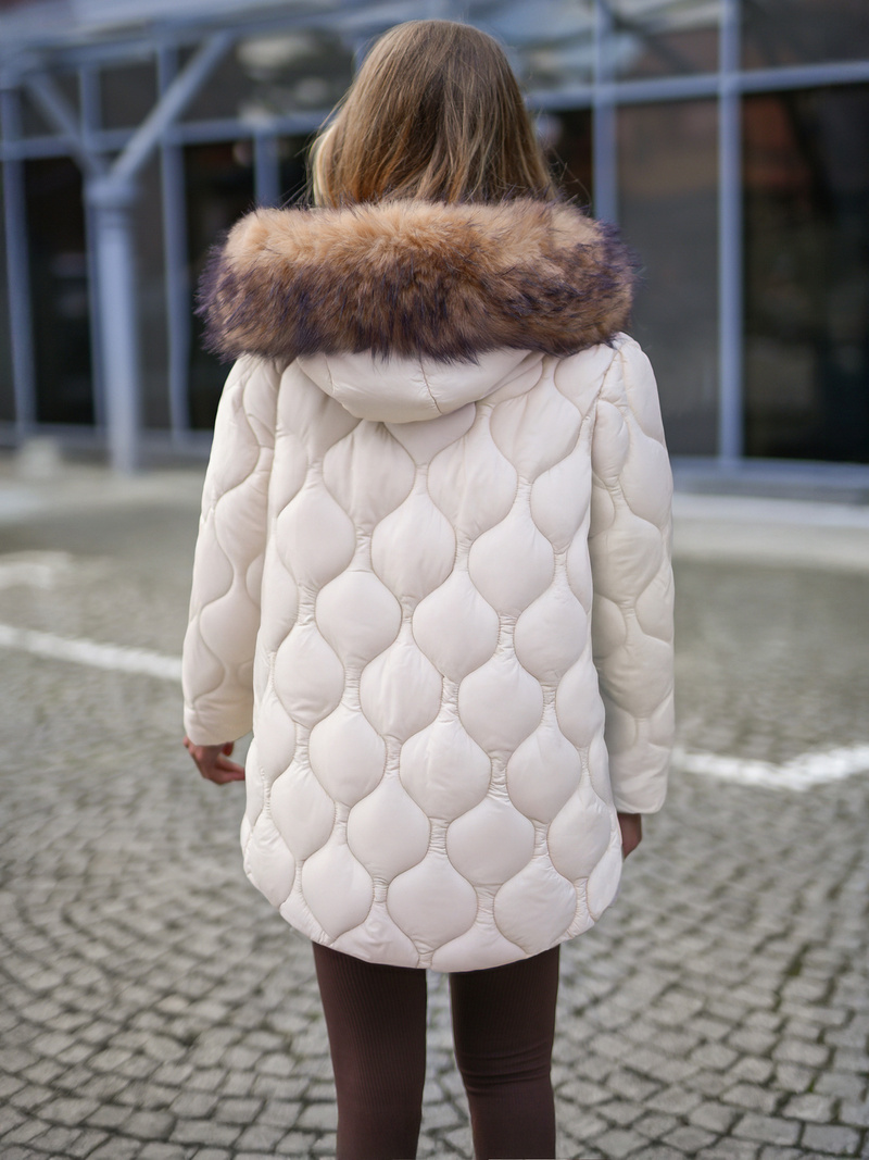 Chaqueta de mujer crudo OZONEE JS/5M3226/62B