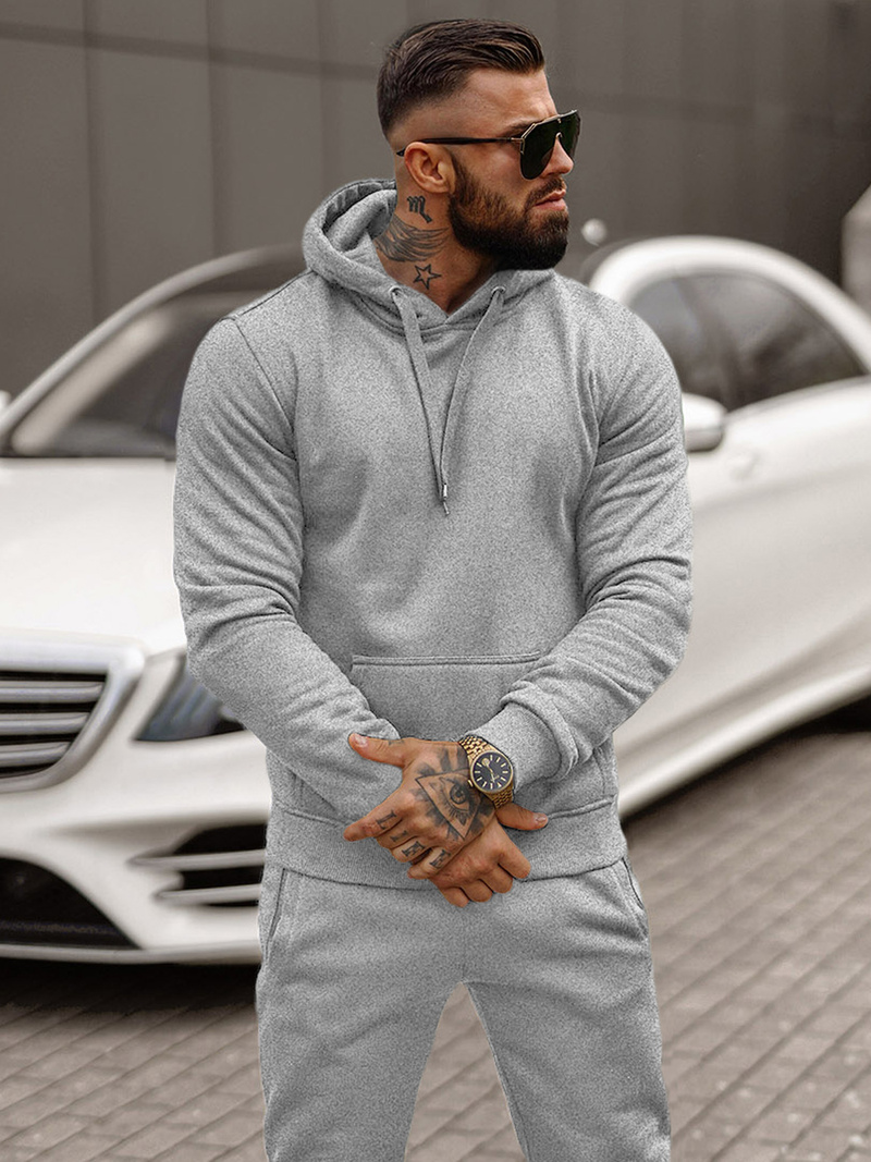 Chándal de hombre gris OZONEE JS/68C10381/2Z