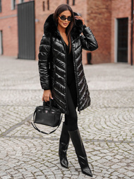 Chaqueta de mujer negro OZONEE JS/16M9100/392Z