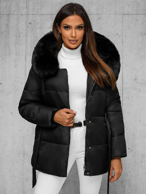 Chaqueta de mujer negra OZONEE JS/16M9206/392Z