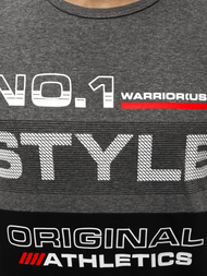 Camiseta de hombre grafito-negro OZONEE JS/SS10900