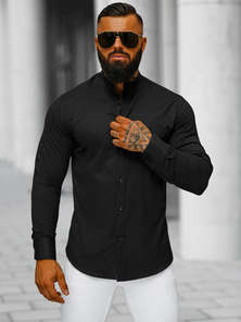 Camisa de hombre negra OZONEE O/V121