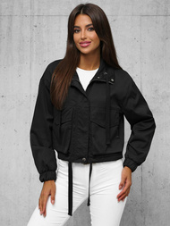 Chaqueta de mujer negra OZONEE O/G118Z