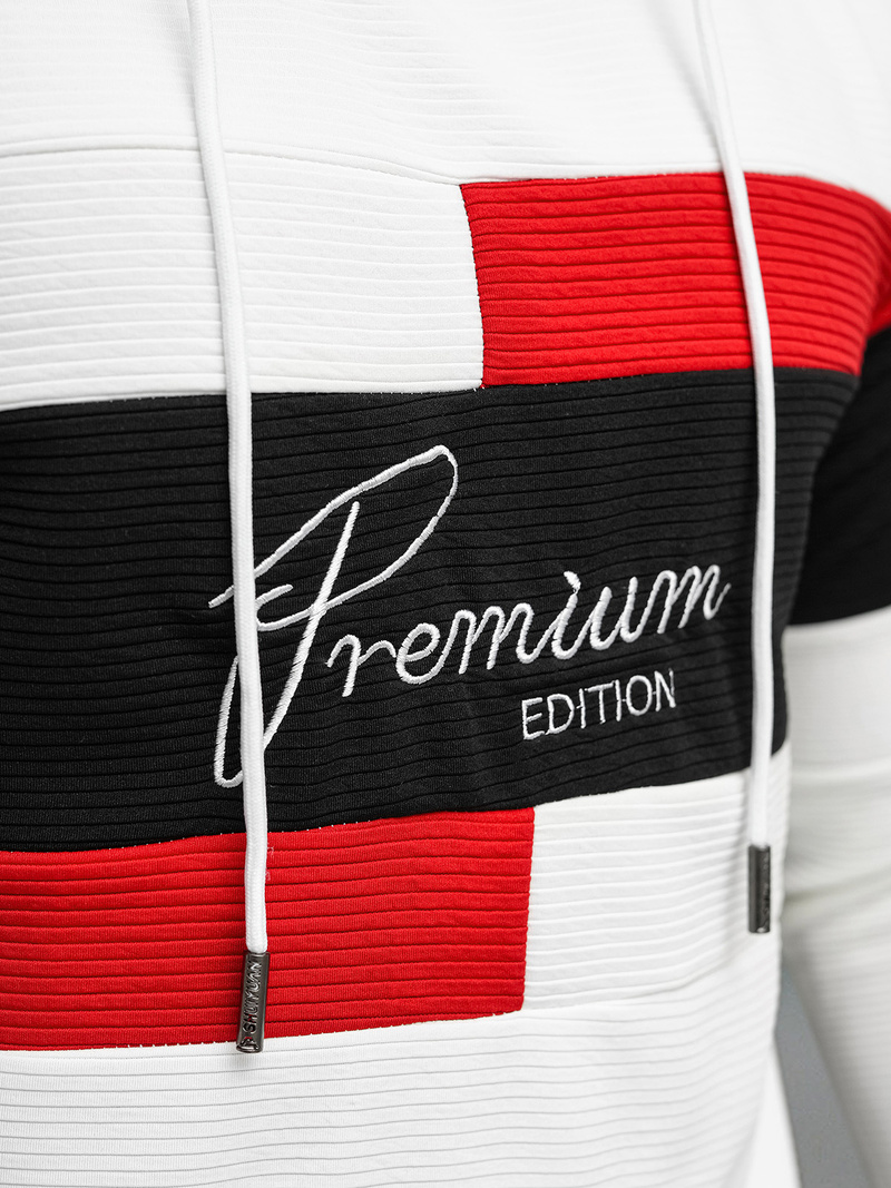 Sudadera de hombre blanca OZONEE O/B7524Z