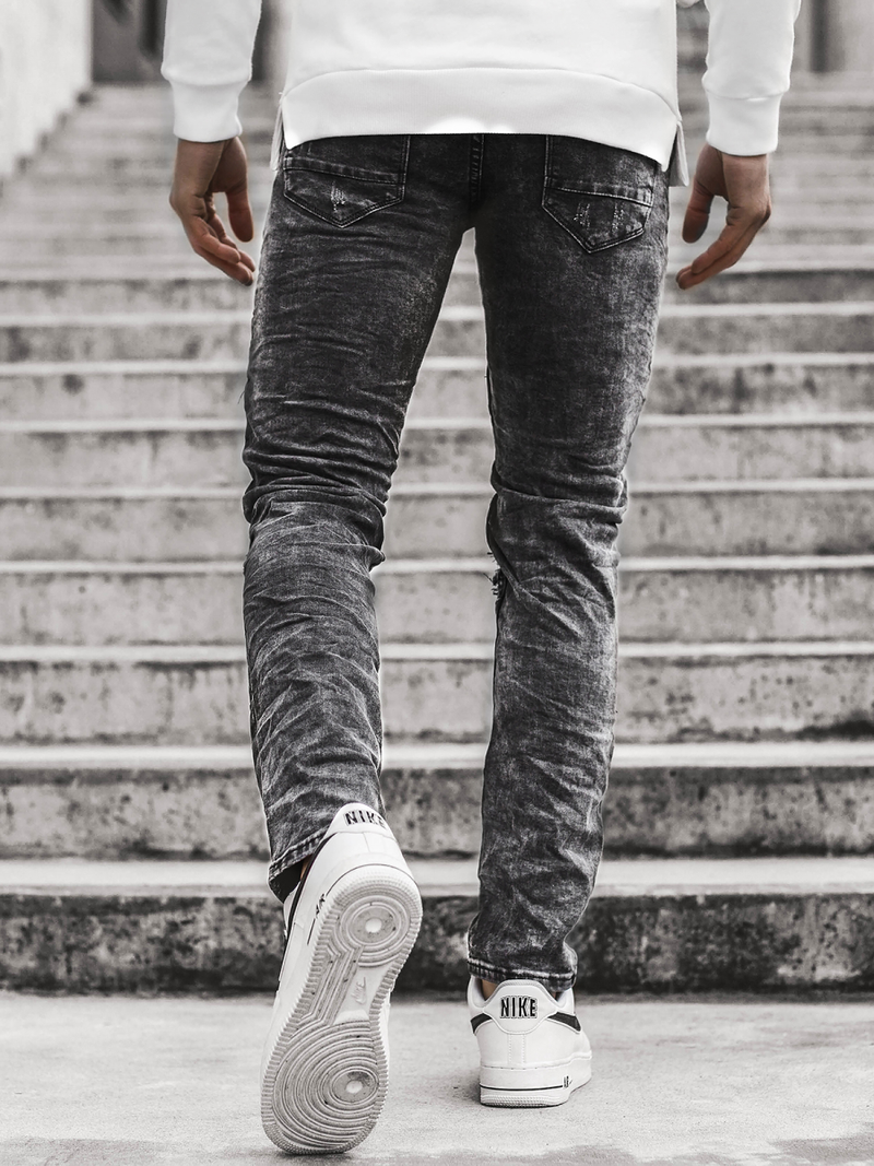 Vaqueros de hombre negro OZONEE V/19286