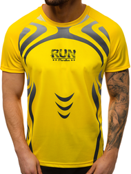 Camiseta de hombre amarillo OZONEE JS/KS2062