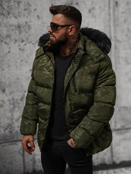 Chaqueta de hombre verde OZONEE JS/27M8109