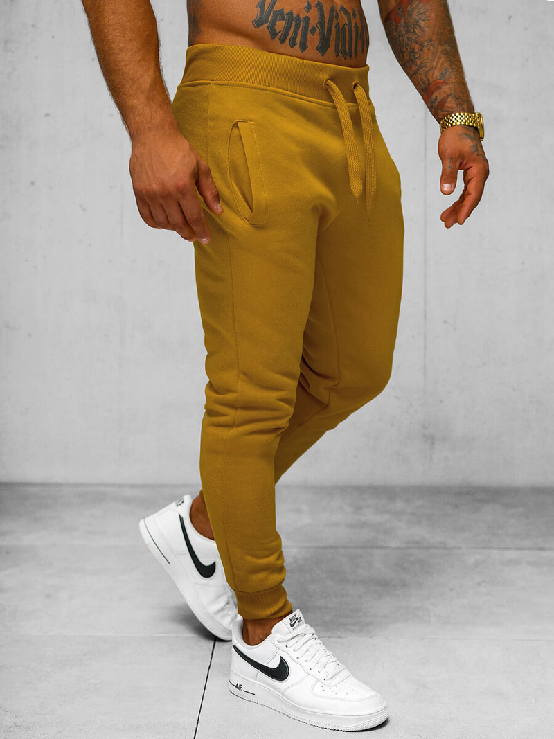 Pantalón de chándal de hombre camel OZONEE JS/XW01Z