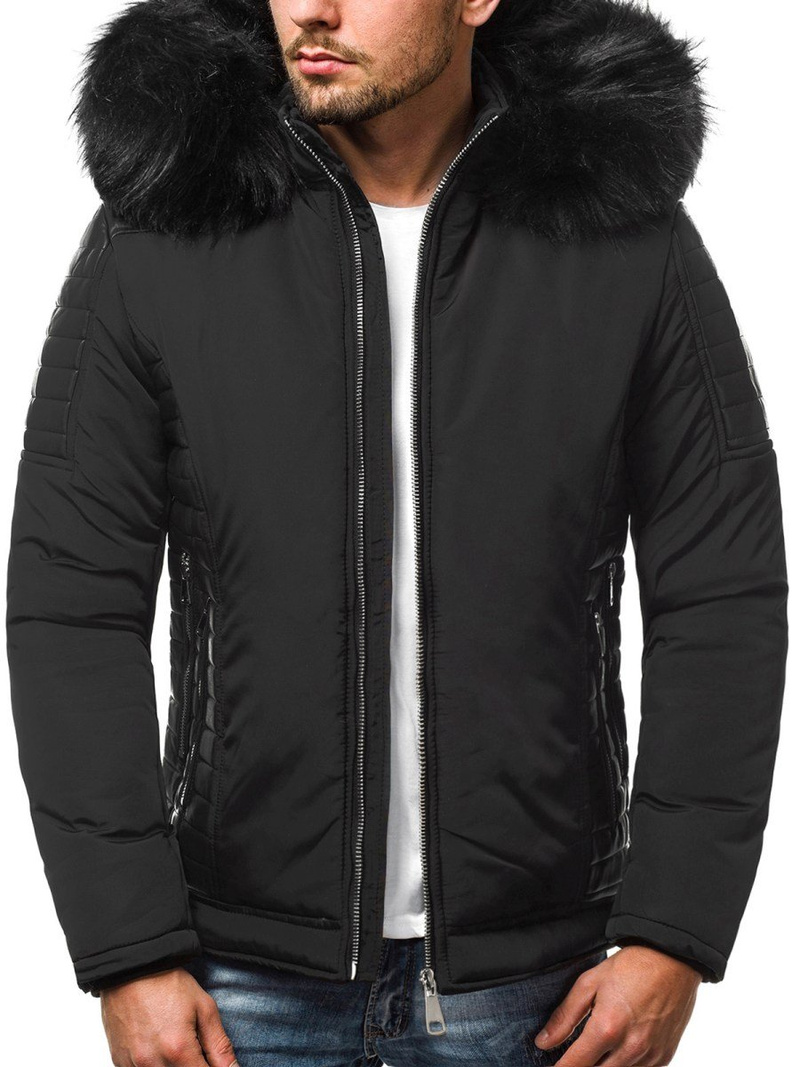 Chaqueta de hombre negra OZONEE O/88835