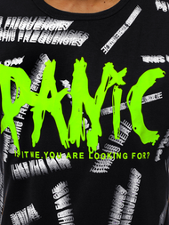 Camiseta de hombre negro OZONEE JS/KS1998