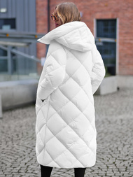 Chaqueta de mujer blanca OZONEE JS/5M3173/281Z