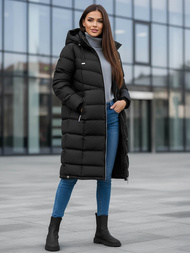 Chaqueta de mujer negra OZONEE JS/M736/392Z