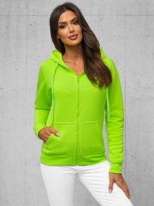 Sudadera de mujer neón verde OZONEE JS/W03Z