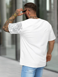 Camiseta de hombre blanco OZONEE O/YN2/631