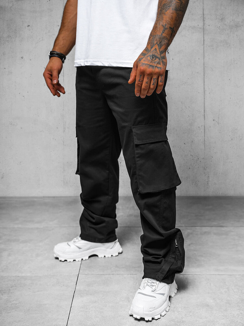 Pantalón de hombre negros OZONEE O/G3016Z