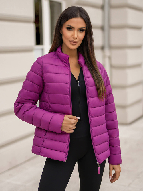 Chaqueta de mujer rosa oscuro OZONEE JS/11Z8170