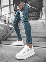 Sneakers de hombre blancos OZONEE CH/021