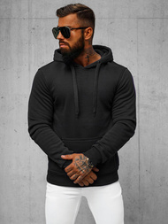 Sudadera de hombre negra OZONEE JS/2009Z 