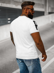Camiseta de hombre blanca OZONEE O/8T1263/1