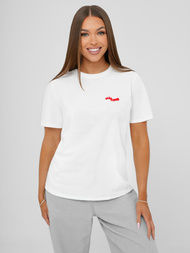Camiseta de mujer blanco OZONEE JS/R61658
