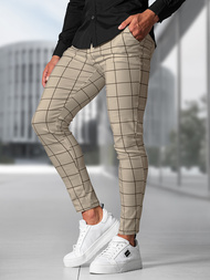 Pantalón chino de hombre beige OZONEE O/P4009Z