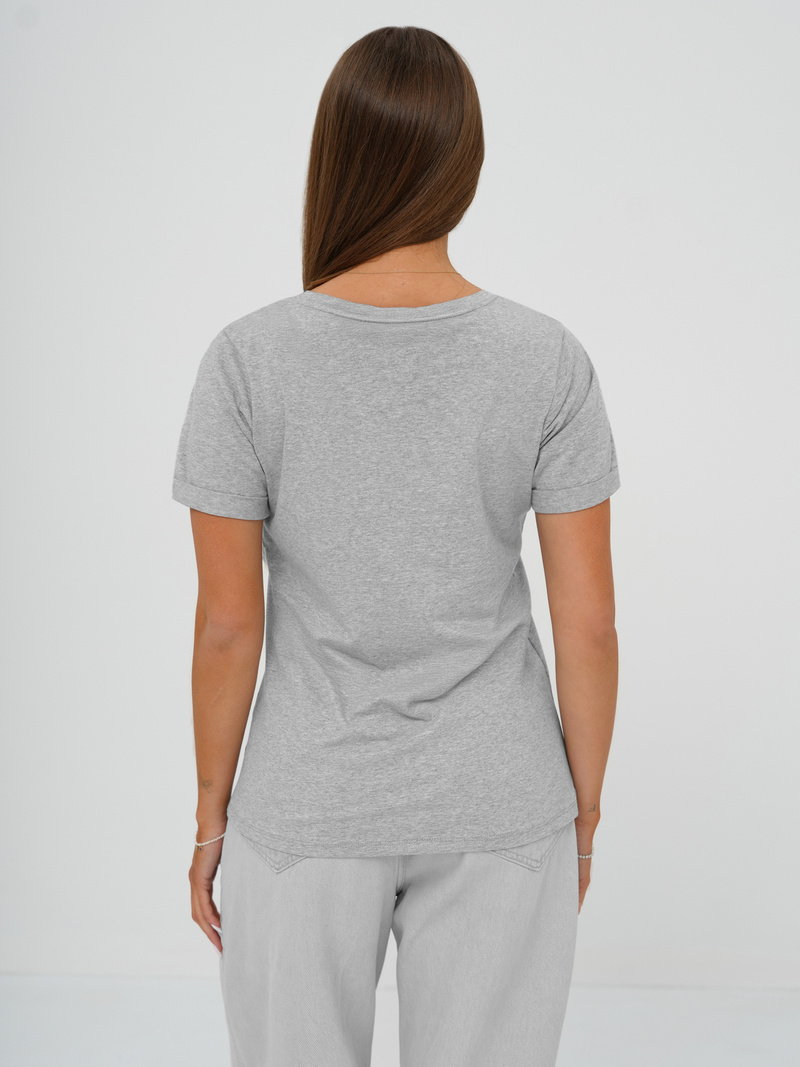 Camiseta de mujer gris OZONEE DJ77806