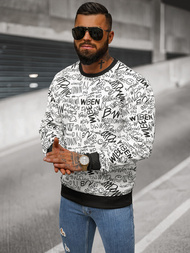 Sudadera de hombre blanca OZONEE JS/8B1218/1