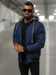 Chaqueta de hombre azul marino OZONEE JS/8M986/215