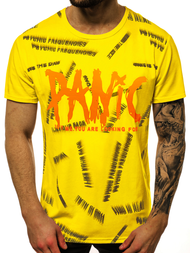Camiseta de hombre amarillo OZONEE JS/KS1998