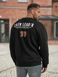 Sudadera de hombre negra OZONEE JS/65B3917/3