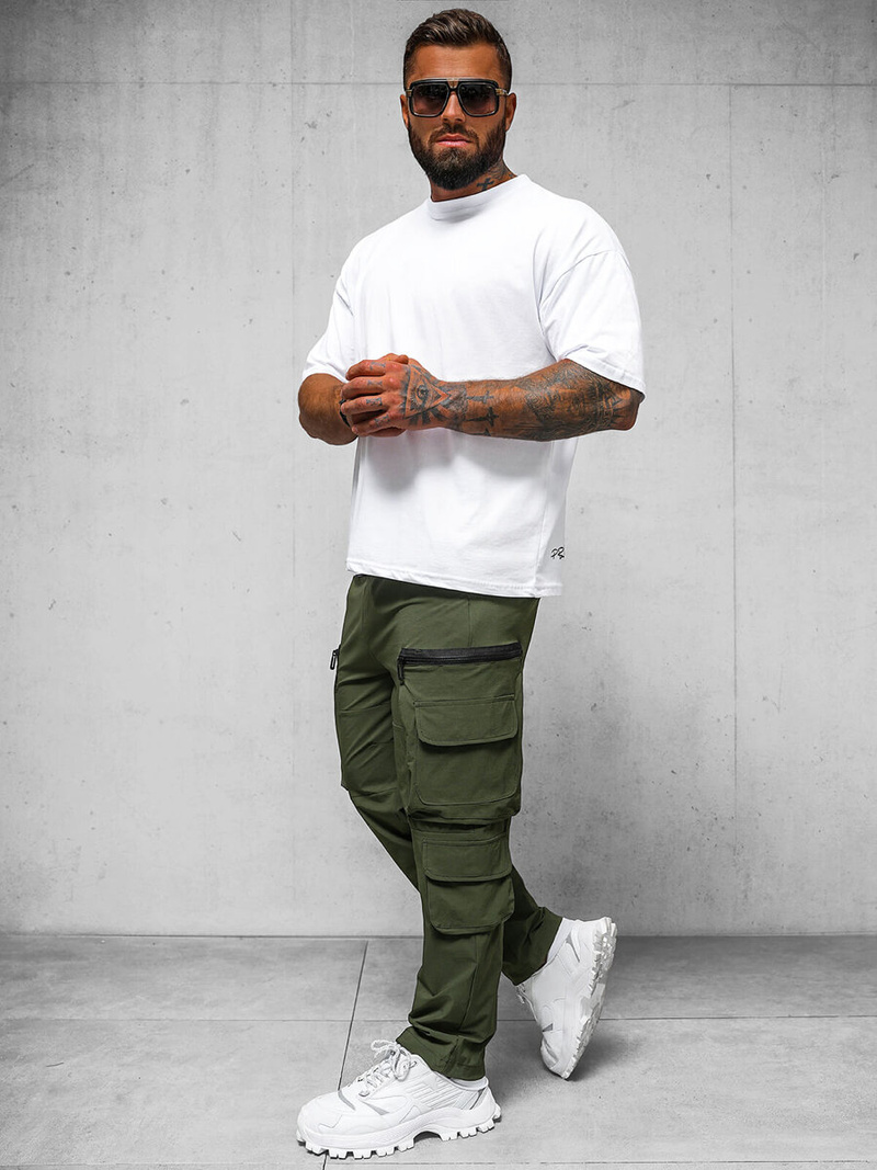 Pantalón de hombre caqui OZONEE O/PS5526