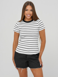 Camiseta de mujer blanco OZONEE JS/96T659/1