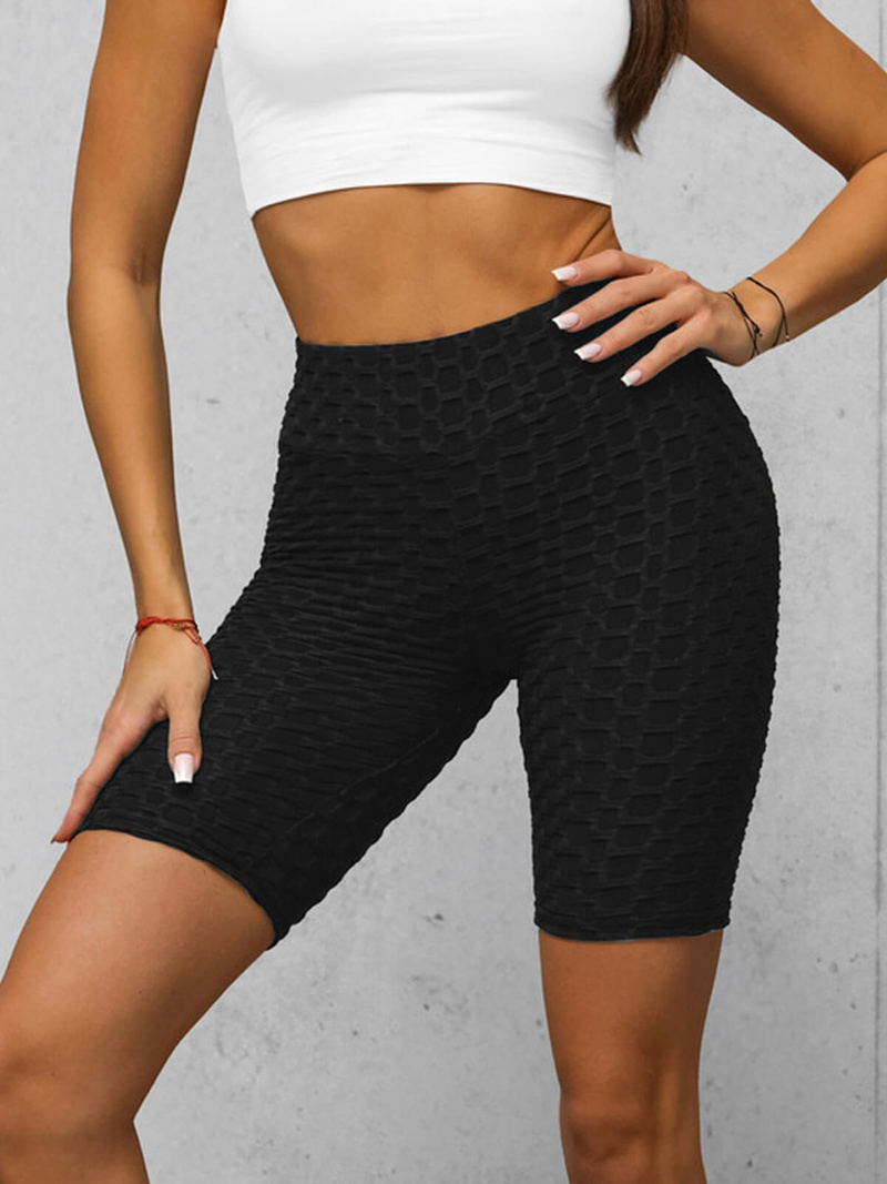 Leggins mujer cortos negros OZONEE JS/17K593/3