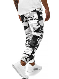 Pantalón jogger de hombre negro-blancos OZONEE A/404