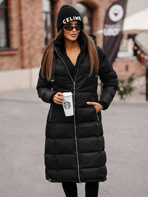 Chaqueta de mujer negra OZONEE JS/M736/392Z