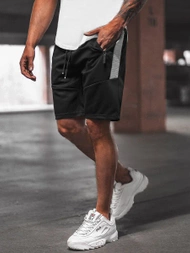 Pantalón corto de hombre negras OZONEE O/WW20013/1