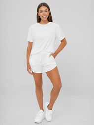 Chándal velour de mujer de blanco OZONEE JS/35C1717/1