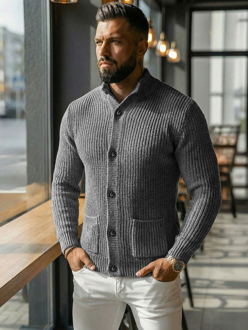 Jersey de hombre grafito OZONEE NB/MM6020/3Z