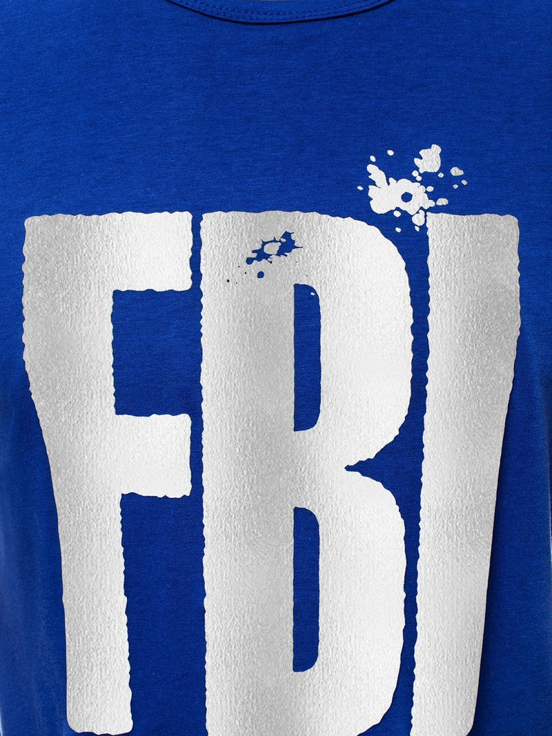 Camiseta de hombre azul OZONEE JS/SS100730Z