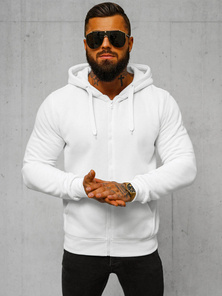 Sudadera de hombre blanca OZONEE JS/2008Z