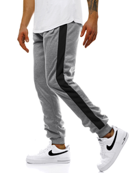 Pantalón de chándal de hombre gris-negra OZONEE JS/JZ11008
