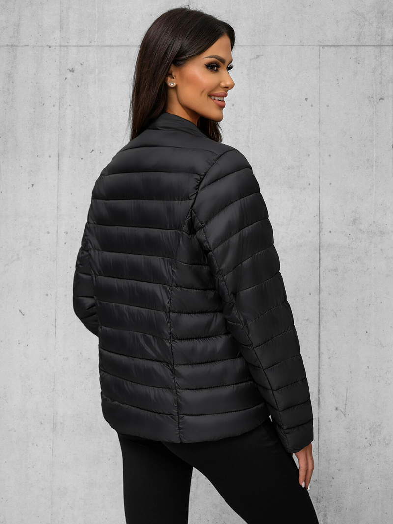 Chaqueta de mujer negra OZONEE JS/11Z8170Z