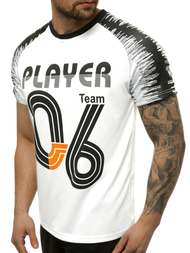 Camiseta de hombre blanca OZONEE JS/KS2065