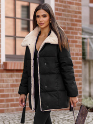 Chaqueta de mujer negra OZONEE JS/16M9165/392