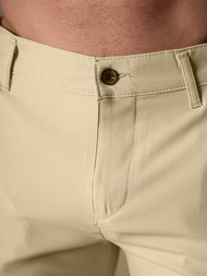 Pantalones cortos chinos de hombre beige OZONEE DJ/4400Z