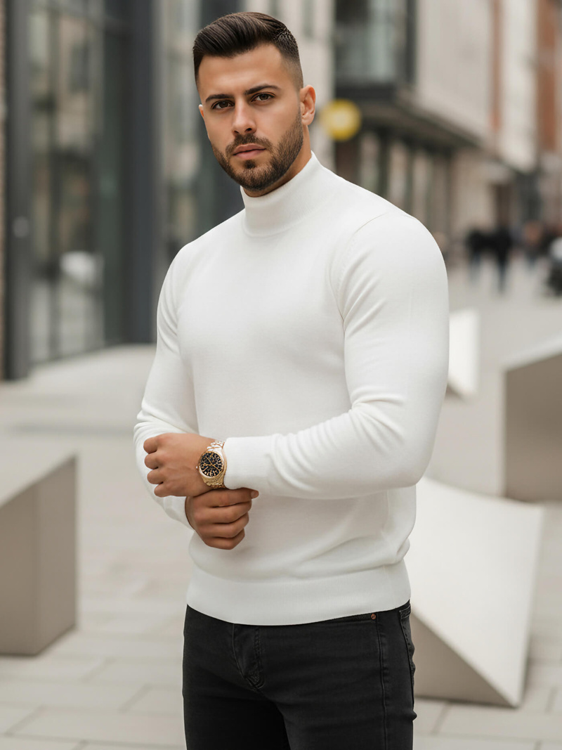 Jersey de hombre blanco OZONEE V/V24503