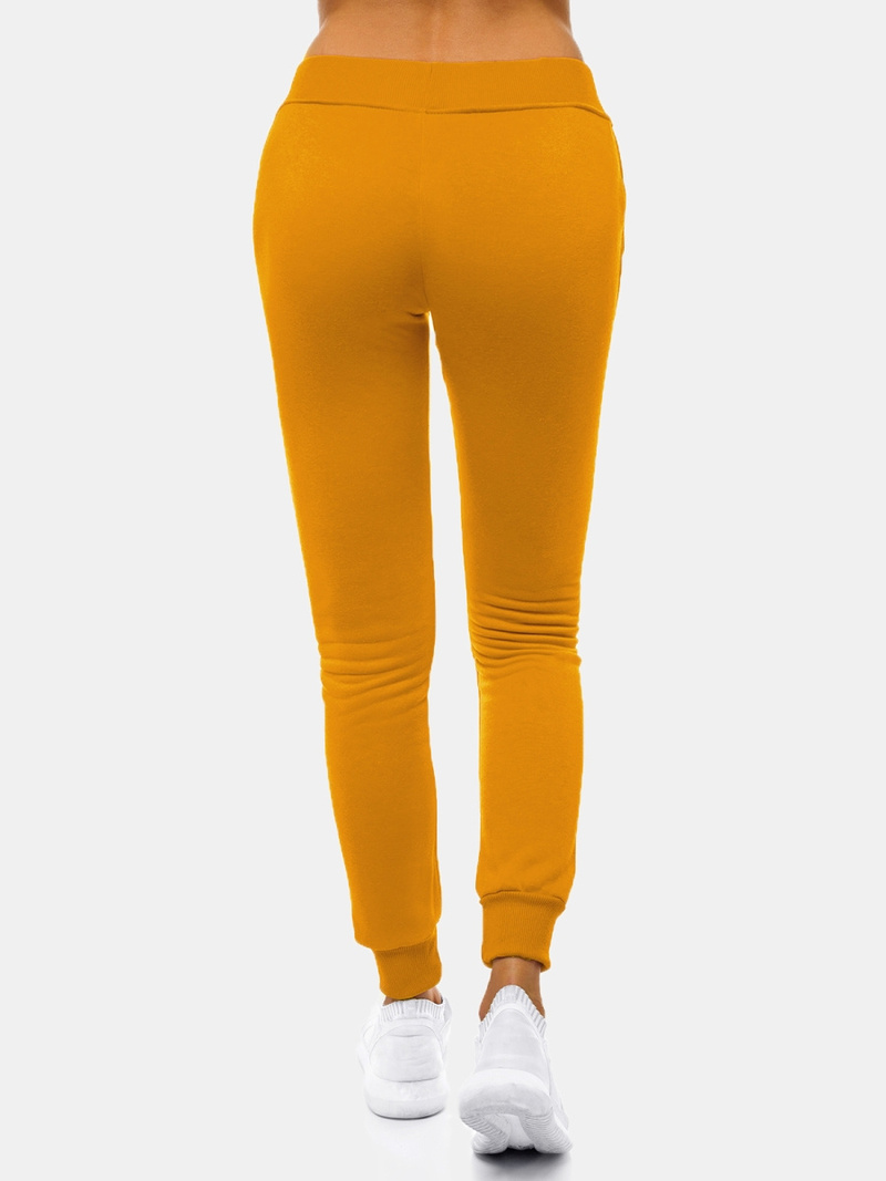 Pantalón de chándal para mujer camel OZONEE JS/CK01