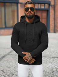 Sudadera de hombre negra OZONEE NB/MF2012