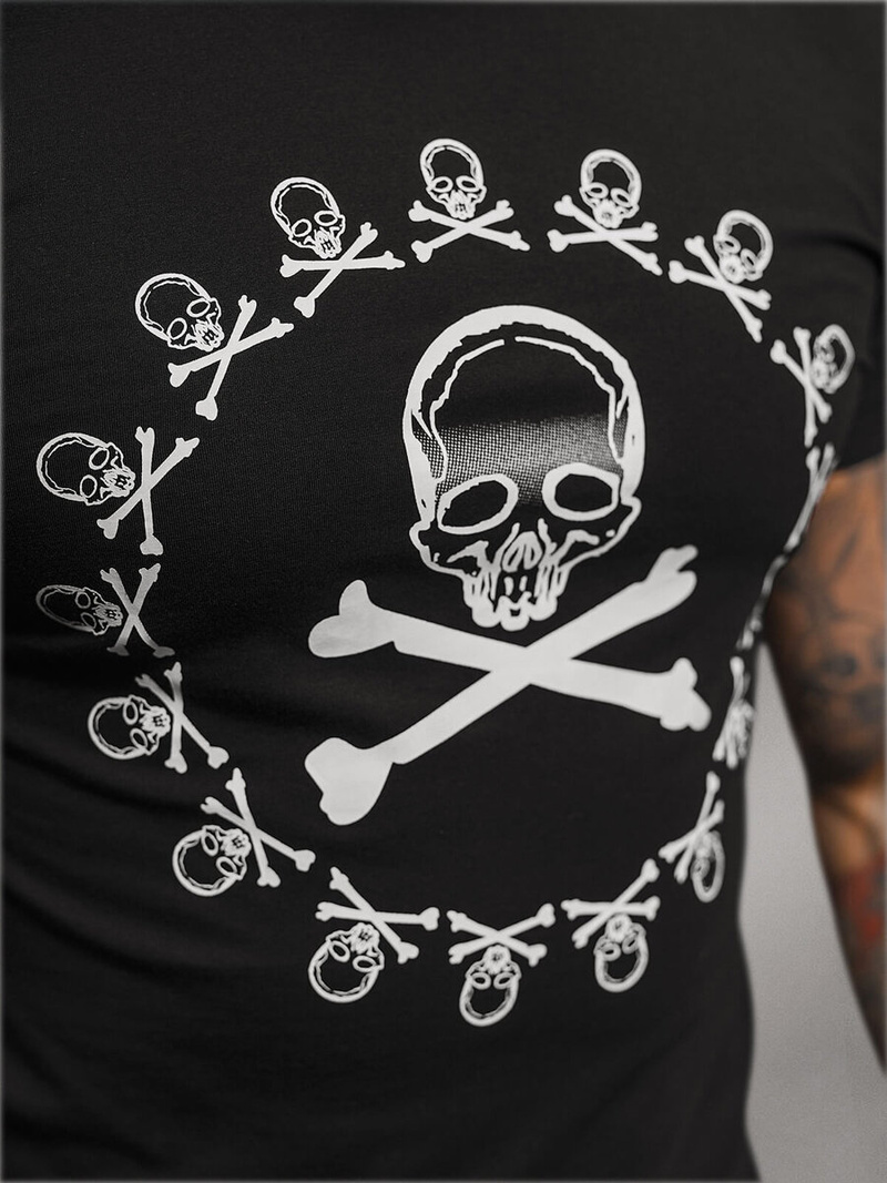 Camiseta de hombre negras OZONEE NB/MT3068