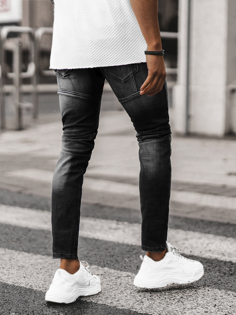 Vaqueros de hombre negras OZONEE NB/MP0047NZ